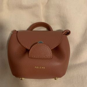 Polene Micro Blush Leather Bag